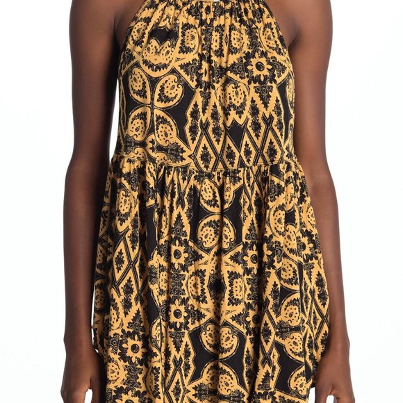Free People Mimi Tunic - Black & Gold - Picture 4 of 11